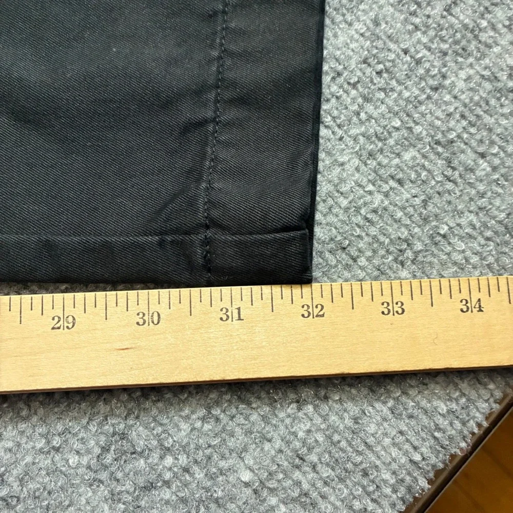 J.Crew 484 Slim Fit‎ Broken-In Chino Pants Mens 36x32 Black Good Cotton Twill